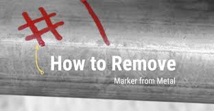 remove permanent marker from metal
