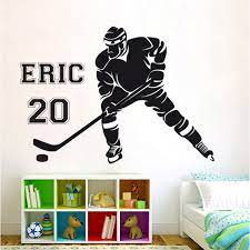 Hockey Player Vinyl Wall Art Decal
