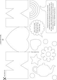 Mothers Day Card Template Kids Crafts Pinterest Mothers Day