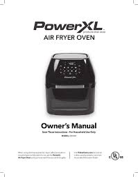 user manual powerxl air fryer oven cm