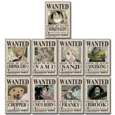 We hope you enjoy our growing collection of hd images to use as a background or home please contact us if you want to publish an one piece wanted poster wallpaper on our site. One Piece Straw Hat Crew Wanted Poster Stickers Shadow Anime
