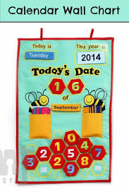 Calendar Wall Chart Preschool Preschoolers Prek