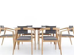 Contemporary Fsc Teak Dining Table And
