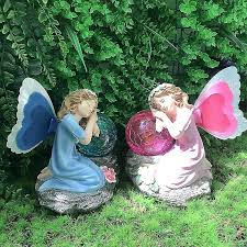 Solar Garden Lights Fairy Figure Resin
