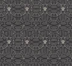 versace la scala del palazzo geometric wallpaper black