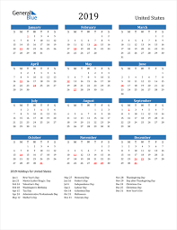 Free Printable Calendar In Pdf Word And Excel United States
