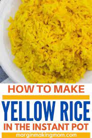 how to make instant pot yellow rice