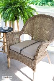 Grain Sack Fabric Chair Cushions