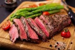 How is medium rare steak?