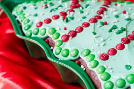 christmas tree cake decorating idea