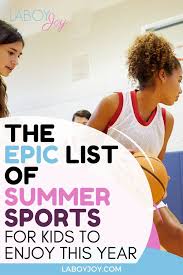 The following youth sports are among the least expensive, from fees to uniforms to shoes. The Epic List Of Summer Sports For Kids To Enjoy In 2021