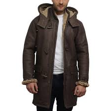 Men Sheepskin Leather Jackets Coats