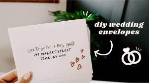 diy wedding envelopes how to print