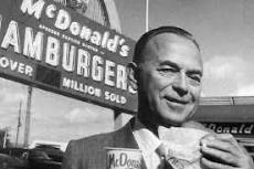 En 1954, a la edad de 52 años, descubrió un pequeño restaurante en San Bernardino, California, llamado McDonald's. Los herman