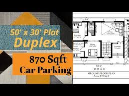 East Facing Duplex House Plan 50x30