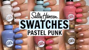 Swatching Sally Hansen Miracle Gel Pastel Punk Collection