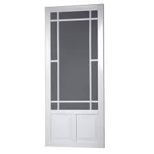 Solid Vinyl White Screen Door Pv36