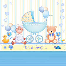 elegant boy baby cards cute design