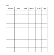 Weekly School Schedule Template 9 Free Word Excel Documents