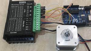 arduino stepper motor only turning in