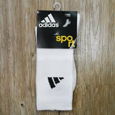 Details About Adidas 3 Stripes Crew Socks 3 Pairs 1 Pack Sports Workout Running White 615664_3