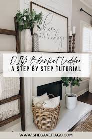 Diy Blanket Ladder A Step By Step