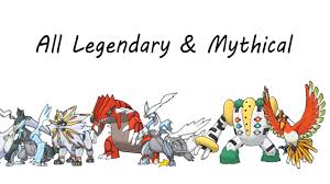 all legendary mythical pokemon from