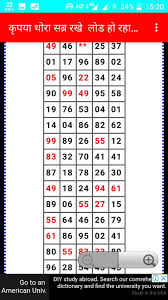 39 Bright Mini Kalyan Chart