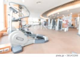 blur gym background fitness center or