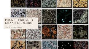 pocket friendly granite colors that