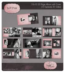 10 X 10 Soft Pink Album Template Boudoir Business Boutique