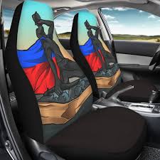 Negre Marron Car Seat Covers Front