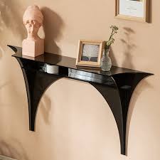 Black Entryway Table Open Storage