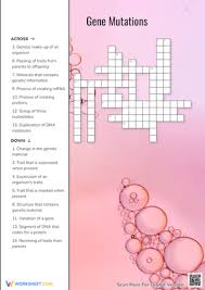 free biology crossword puzzle that