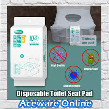 10 Pieces Whikon Disposable Toilet Seat