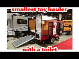 smallest toy hauler with a toilet i
