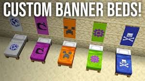 custom banner beds in minecraft