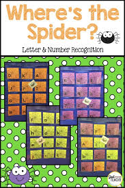 Wheres The Spider Pocket Chart Game Upper Lowercase