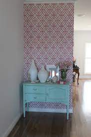 the wallpaper in my house pink trellis