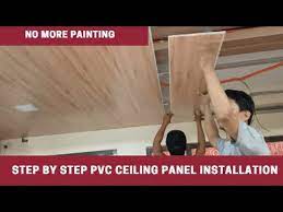 pvc panel ceiling installation easy