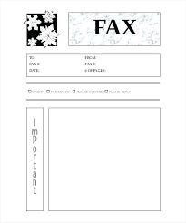 Document Cover Sheet Template Snowflakes Printable Fax Cover