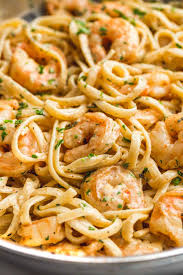creamy garlic shrimp pasta little