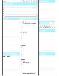Daily Organizer Planner Free Printable From Software Day