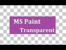 make background transpa in paint ms