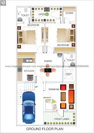 25x50 Duplex Floor Plan Imagination