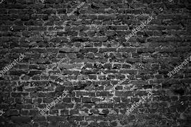Black Brick Wall Textured Background
