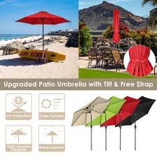 Outdoor Table Patio Umbrella Crank Tilt