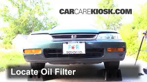 oil filter change honda accord 1994