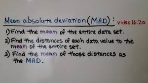 mean absolute deviation mad
