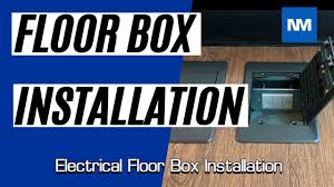 floor box installation installation